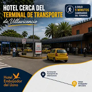 Hotel cerca del Terminal de Transporte de Villavicencio